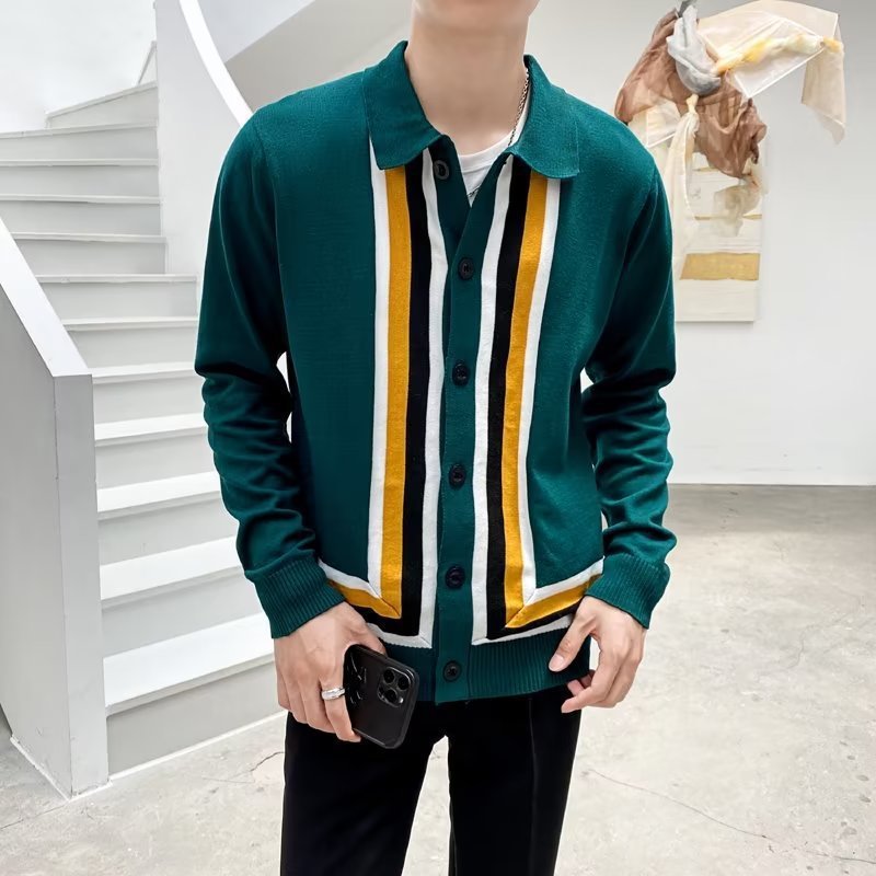 Early Autumn New Design Sense Cardigan Sweater Men